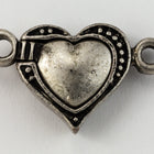 19mm Antique Silver Heart Magnetic Clasp #CLF182-General Bead