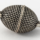 21mm x 11mm Antique Silver Oval Studded Magnetic Clasp #CLF183-General Bead