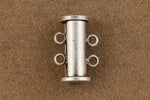 14mm x 10mm Antique Silver 2 Loop Magnetic Slide Clasp #CLF187-General Bead
