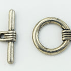 16mm Antique Silver Art Deco Toggle Clasp #CLF206-General Bead