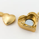 19mm Matte Gold Heart Magnetic Clasp #CLG182-General Bead