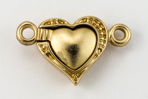 19mm Matte Gold Heart Magnetic Clasp #CLG182-General Bead