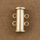 14mm x 10mm Matte Gold 2 Loop Magnetic Slide Clasp #CLG187-General Bead