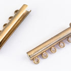 30mm x 10mm Matte Gold 5 Loop Magnetic Slide Clasp #CLG190-General Bead