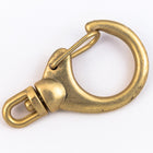 33mm x 19mm Matte Gold Round Swivel Clasp #CLG192-General Bead