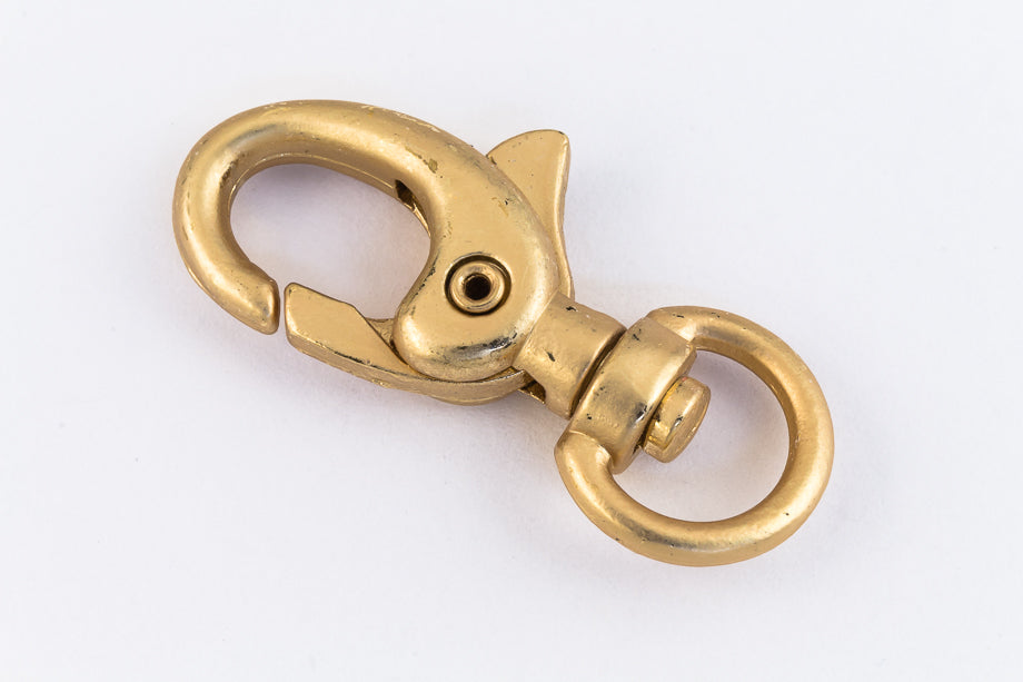 30mm x 15mm Matte Gold Swivel Lobster Clasp #CLG200 – General Bead