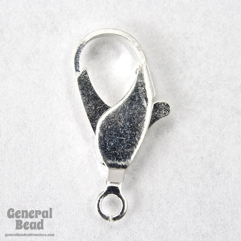 19mm Silver Tone Flat Lobster Clasp #CLH020-General Bead