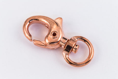 30mm x 15mm Bright Copper Swivel Lobster Clasp #CLH200-General Bead