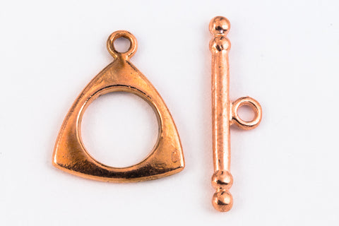 15mm Bright Copper Triangle Toggle Clasp #CLH207-General Bead