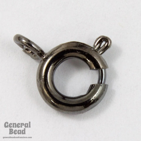 6mm Gunmetal Spring Ring Clasp-General Bead