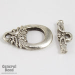 12mm x 18mm Floral Pewter Toggle Clasp #CLO032-General Bead