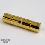 5mm x 11mm Gold Cylinder Magnetic Clasp #CLR044-General Bead