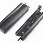 10mm x 29mm Black Smooth Beadslide Clasp #CLC302