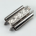 10mm x 18mm Rhodium Leaf Beadslide Clasp #CLB306