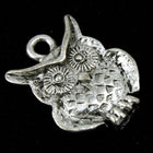 15mm Antique Silver Owl Charm #CMA757-General Bead