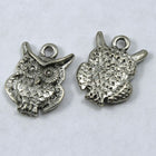 15mm Antique Silver Owl Charm #CMA757-General Bead