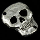 18mm Antique Pewter Skull Link-General Bead