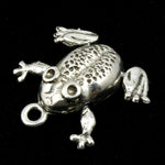 20mm Silver Moving Frog Charm-General Bead
