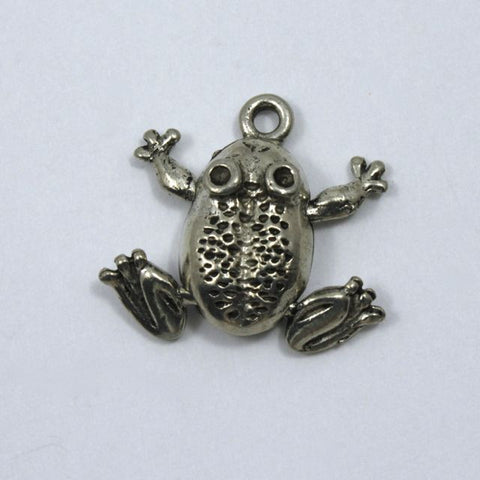 20mm Silver Moving Frog Charm-General Bead