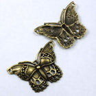 40mm Antique Brass Butterfly Charm-General Bead