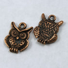 15mm Antique Copper Owl Charm-General Bead