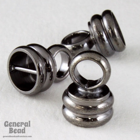10mm Gunmetal Cord End-General Bead