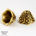 15mm Antique Gold Granulated Lampshade Cone-General Bead