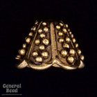 15mm Antique Gold Granulated Lampshade Cone-General Bead
