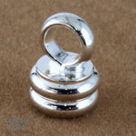 10mm Silver Tone Cord End-General Bead