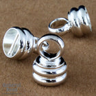 10mm Silver Tone Cord End-General Bead