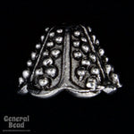 15mm Antique Silver Granulated Lampshade Cone-General Bead