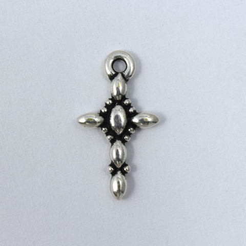 18mm Antique Silver Pewter Cross-General Bead