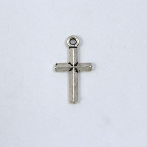 20mm Silver Simple Cross-General Bead