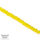 5/0 Transparent Yellow Czech Seed Bead (40 Gm, 1/2 Kilo) #CSA052-General Bead