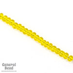 5/0 Transparent Yellow Czech Seed Bead (40 Gm, 1/2 Kilo) #CSA052-General Bead
