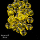 5/0 Transparent Yellow Czech Seed Bead (40 Gm, 1/2 Kilo) #CSA052-General Bead