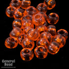 5/0 Transparent Orange Czech Seed Bead (40 Gm, 1/2 Kilo) #CSA054-General Bead