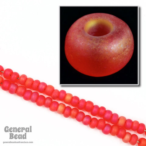 5/0 Matte Chinese Red AB Czech Seed Bead (20 Gm, 1/2 Kilo) #CSA089-General Bead