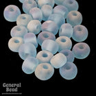 5/0 Matte Transparent Aqua AB Czech Seed Bead (20 Gm, 1/2 Kilo) #CSA091-General Bead