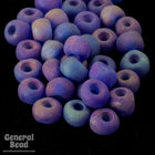 5/0 Matte Transparent Capri Blue AB Czech Seed Bead (20 Gm, 1/2 Kilo) #CSA092-General Bead