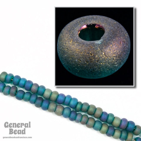 5/0 Matte Blue Zircon AB Czech Seed Bead (20 Gm, 1/2 Kilo) #CSA093-General Bead