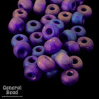 5/0 Matte Transparent Cobalt AB Czech Seed Bead (20 Gm, 1/2 Kilo) #CSA096-General Bead