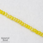 5/0 Matte Transparent Yellow AB Czech Seed Bead (20 Gm, 1/2 Kilo) #CSA098-General Bead