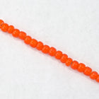13/0 White Heart Orange Czech Seed Bead (1/2 Kilo) #BL807