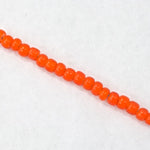13/0 White Heart Orange Czech Seed Bead (1/2 Kilo) #BL807
