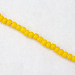 13/0 White Heart Yellow Czech Seed Bead (1/2 Kilo) #BL806