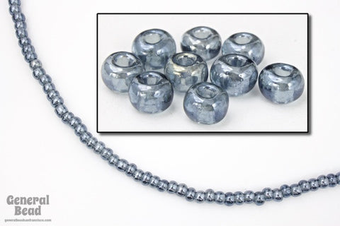 6/0 Transparent Luster Black Diamond Seed Bead (40 Gm, 1/2 Kilo) #CSB002-General Bead