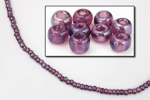 12/0 Transparent Luster Amethyst Czech Seed Bead (1/2 Kilo) Preciosa #26060