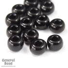 6/0 Opaque Black Seed Bead (40 Gm, 1/2 Kilo) #CSB008-General Bead