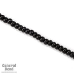 6/0 Opaque Black Seed Bead (40 Gm, 1/2 Kilo) #CSB008-General Bead